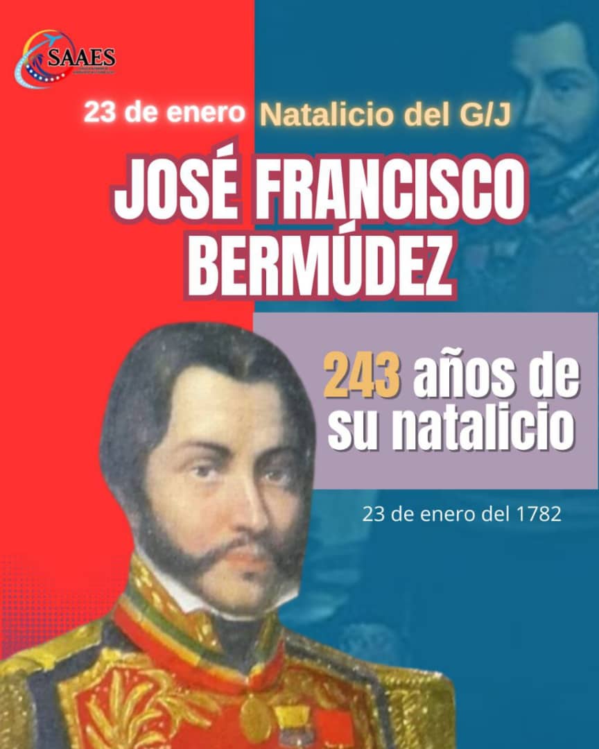 Conmemoramos el Natalicio del General José Francisco Bermúdez